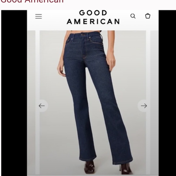 Good American Denim - Good American Flare Jeans Calik Denim sizes 14 16 18